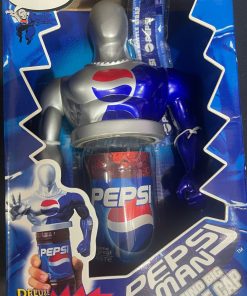 1999 PEPSICO Pepsiman Pepsi SOUND BIG BOTTLE CAP BLUE VARIANT NEW IN BOX!