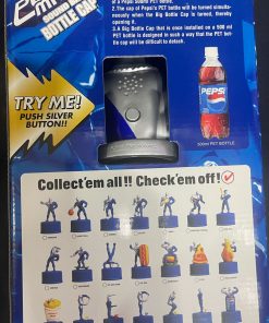 Alternative view of 1999 PEPSICO Pepsiman Pepsi SOUND BIG BOTTLE CAP BLUE VARIANT NEW IN BOX!