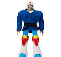 Kou Shou Do Plawres Sanshiro Juohmaru Sofubi Soft Vinyl Figure Blue Suit