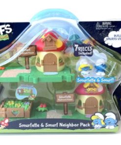 The Smurfs Micro Village Smurfette & Smurf Neighbor Pack