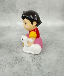 Alternative view of Sunlike Sofubi Money Box Bank (BOX) Heidi and Yuki H115mm (USED)
