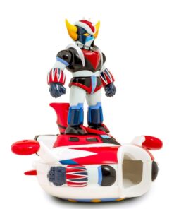 Alternative view of Grendizer Vinyl Sofubi DX White Version with base Exclusive Version